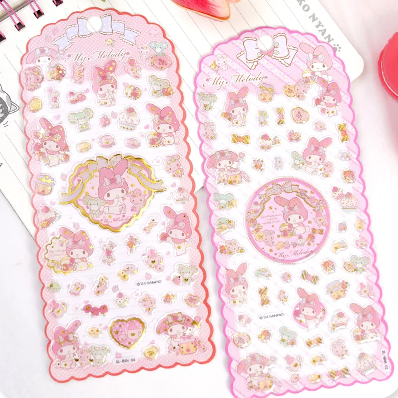 

Kawaii мультфильм моя мелодия 3D кристаллическая наклейка креативный мультяшный чехол для телефона украшение Diy материал студенческие награды наклейки