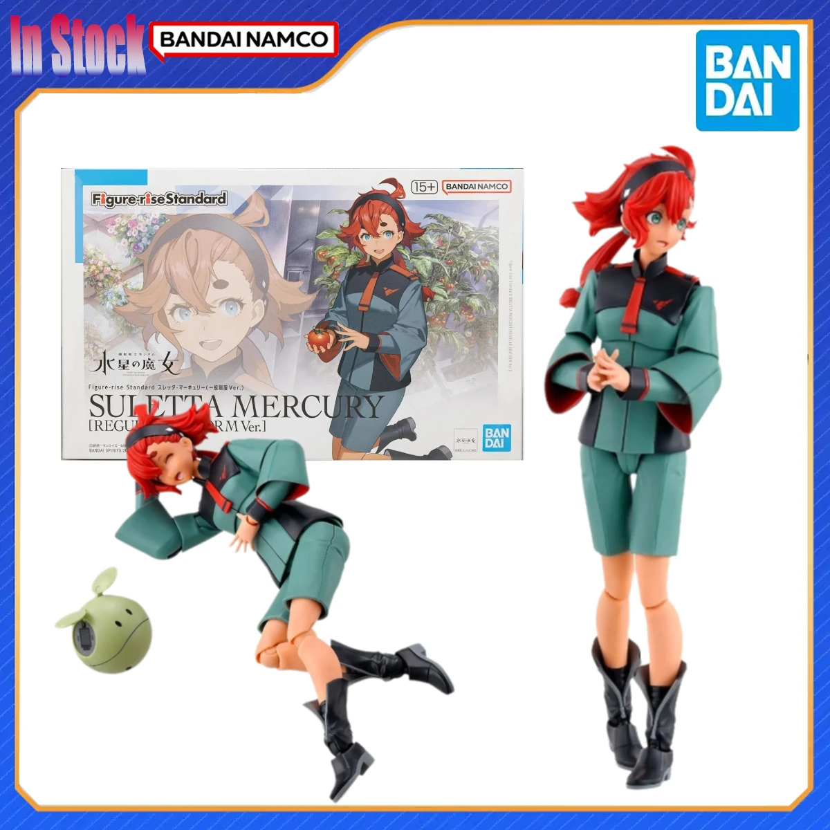 

Оригинальная фигурка Bandai Anime GUNDAM, стандартная фигурка SULETTA MERCURY, наборы моделей, подарок для детей, сборная модель