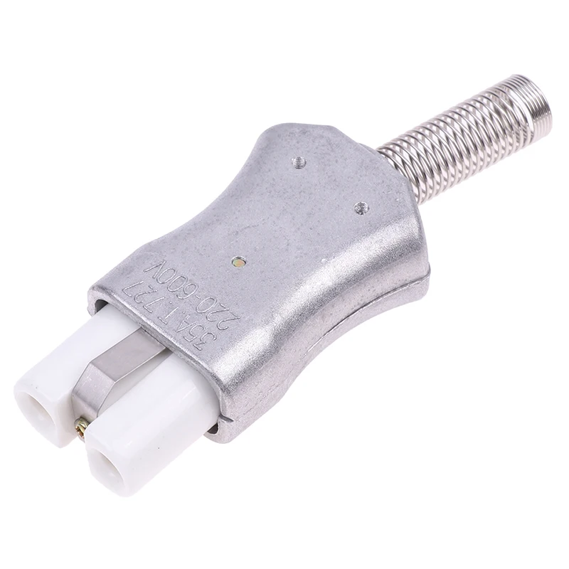 Tomada para indústria de fiação cerâmica, Conector fêmea masculino de alta temperatura, Tomada elétrica para forno, 6mm, IEC C8, 35A, Novo