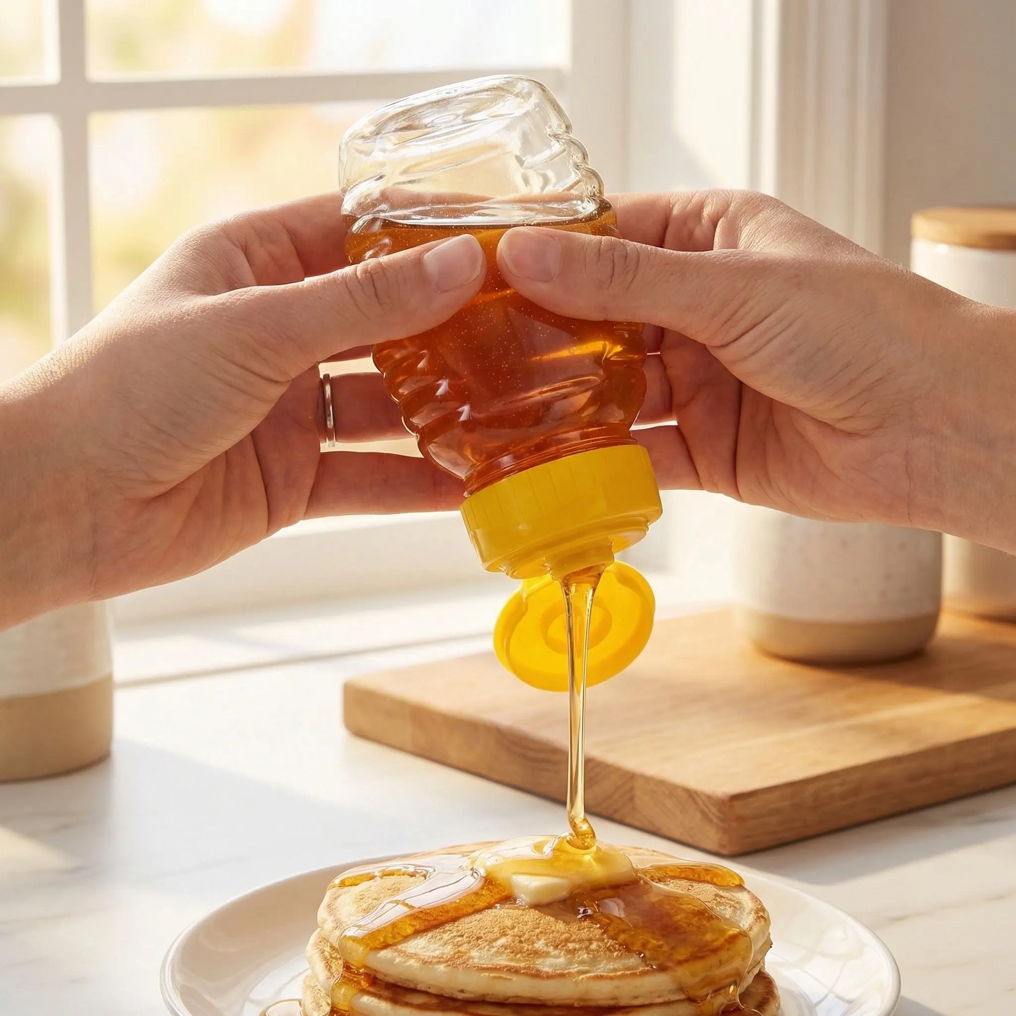 2Pcs Refillable Honey Squeeze  - Condiment Squeeze Bottle ulasan dan harga