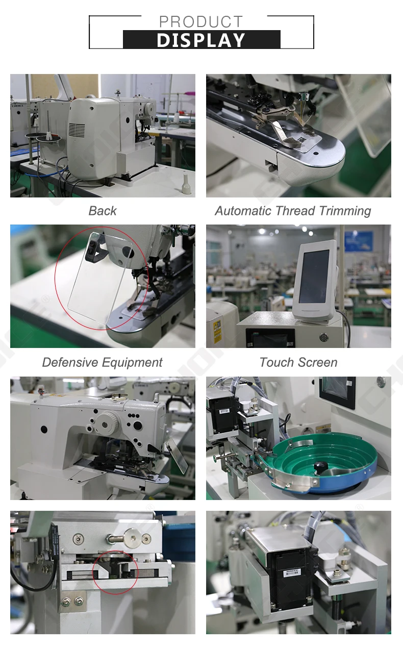 Rosew GC1903DHigh Speed Electronic Direct Drive Type  Button Attaching Industrial Sewing Machine With Button  Screen
