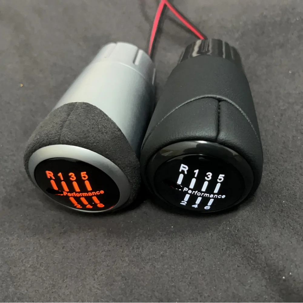 Suitable for BMW manual gearbox upgrade and modification mp led shift knob handball with weight white light, orange light