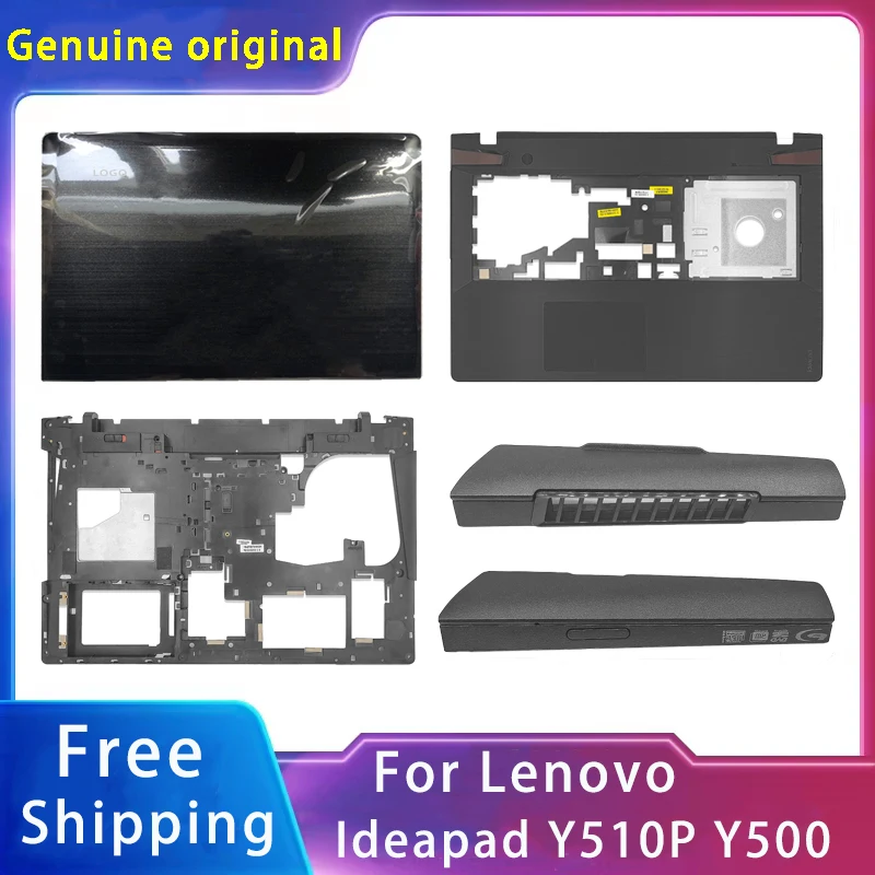 New For Lenovo Ideapad Y510P Y500;Laptop  Lcd Back Cover/Palmrest/Bottom/Optical Drive Bezel/Video Card Cover With LOGO