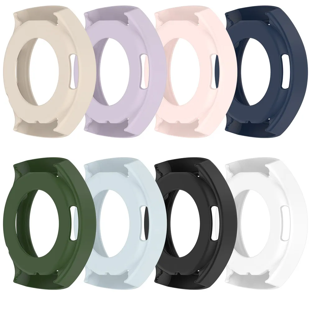 화웨이 시계 5용 실리콘 케이스 커버 42mm 46mm 소프트 보호 범퍼 케이스 시계 액세서리 보호 프레임 범퍼
