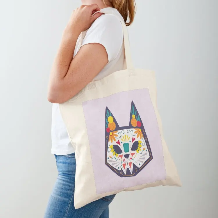 

Kitty Calavera Tote Bag Handbags women custom canvas bag cloth bag woman Gift bags