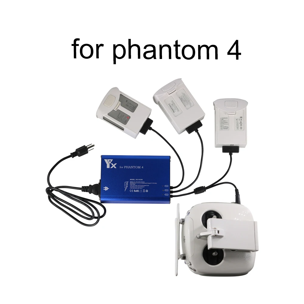 Новинка 4 в 1 интеллектуальный параллельный концентратор питания для DJI Phantom 4 / 4pro усовершенствованный Аккумулятор для дрона пульт дистанционного управления Запчасти для быстрой зарядки