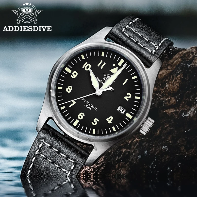 ADDIESDIVE 39mm MY-H2 Automatic Mechanical Watch Sapphire NH35