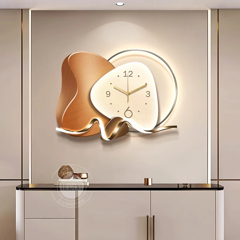 

Креативные простые настенные часы в минималистичном скандинавском стиле для ресторана, настенные часы-художественное панно «Ксеноморф», декор для гостиной