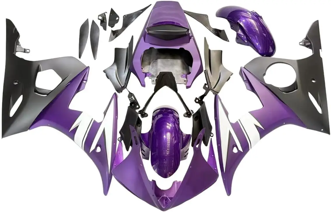 Purple White Fairing Kit Fit for Yamaha YZF R6 2003 2004 2005 / R6S 2006-2009 YZF-R6 03 04 05 Bodywork ABS Injection Plastics Bo