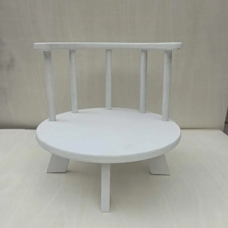 A5YC drewniane krzesło do pozowania drewniana sofa do fotografii noworodków, sesje zdjęciowe dla dzieci rekwizyty profesjonalne