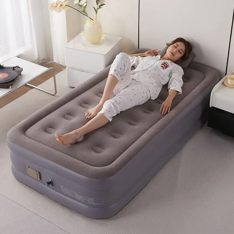 

Floatation Bed Heightened Airbed Single Double Cushion Thickened Automatic Outdoor Household Inflatable Mattress