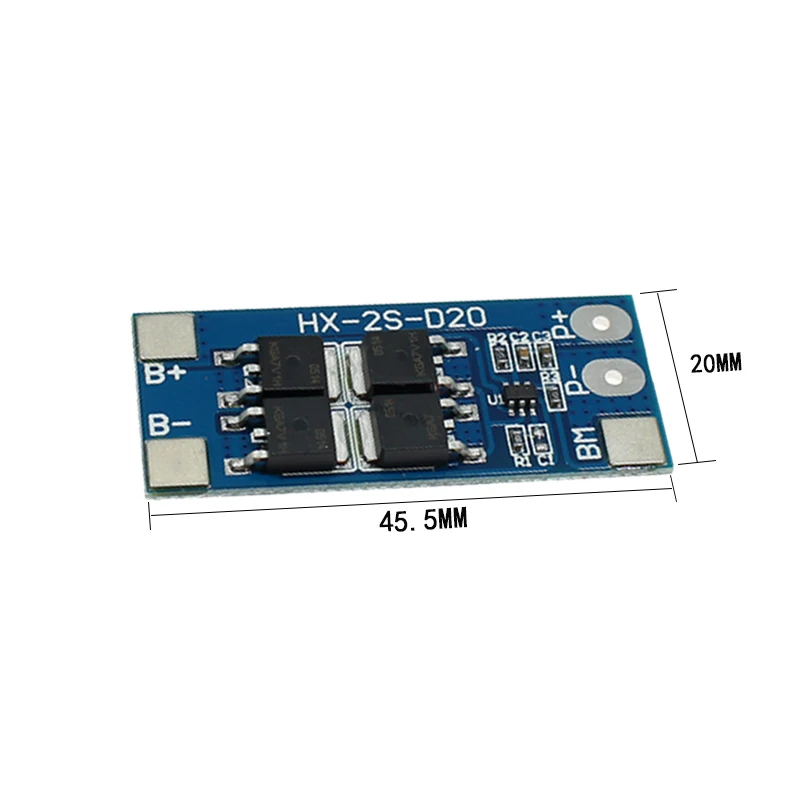 2S 10A 7.4V 18650 lithium battery protection board 8.4V balanced function/overcharged protection