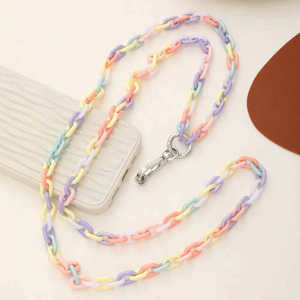 Cord Acrylic Hanging Rope Mobile Phone Mobile  Phone Chain Necklace Phone Lanyard Crossbody Cellphone Strap Smart Phone Strap