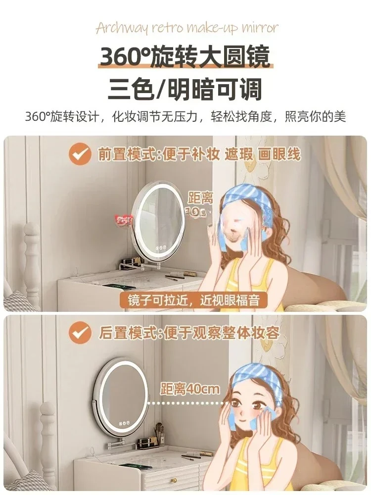 French Stretch Desk Computer Desk Integrated Nordic Small Bedroom Office Table Home