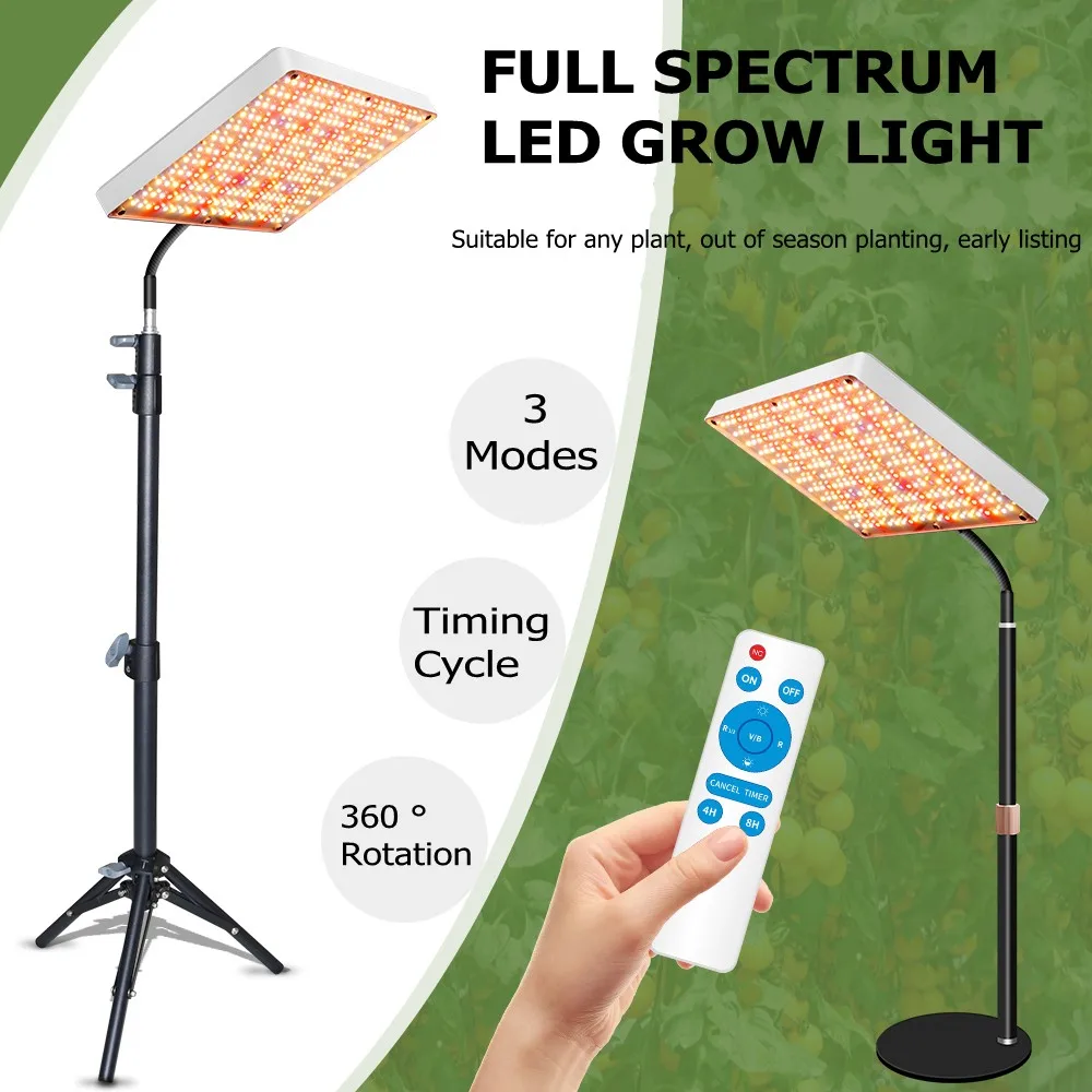 Adjustable Timing Led Grow Light Full Spectrum for Growbox Hydroponics Growing System Indoor Plants VEG&BLOOM Led Plant Lamp