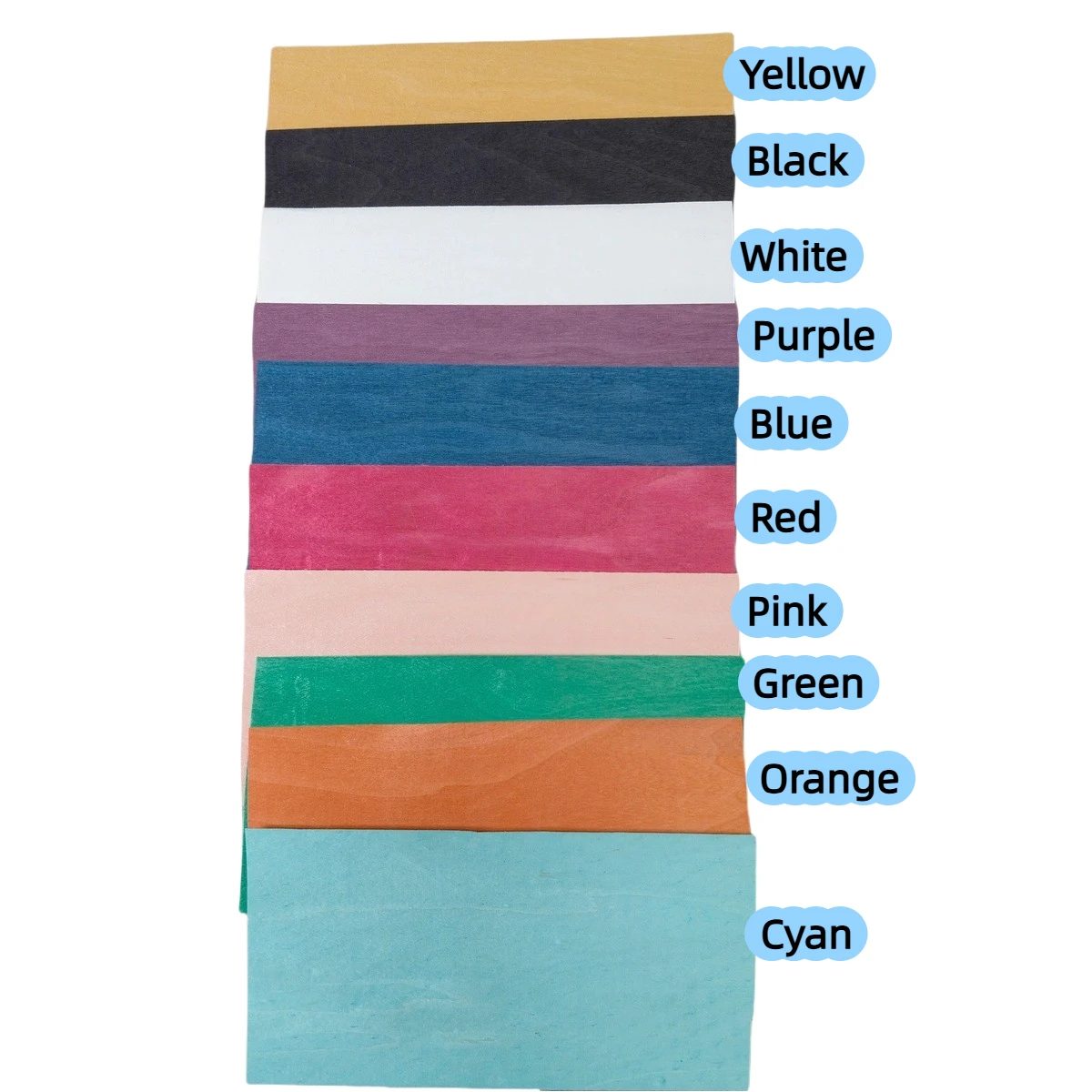 10 ألوان من صفائح قشرة خشب القيقب، 20 سم × 10 سم للوحة أصابع الجيتار صندوق خشبي ترصيع النجارة اليدوية #2