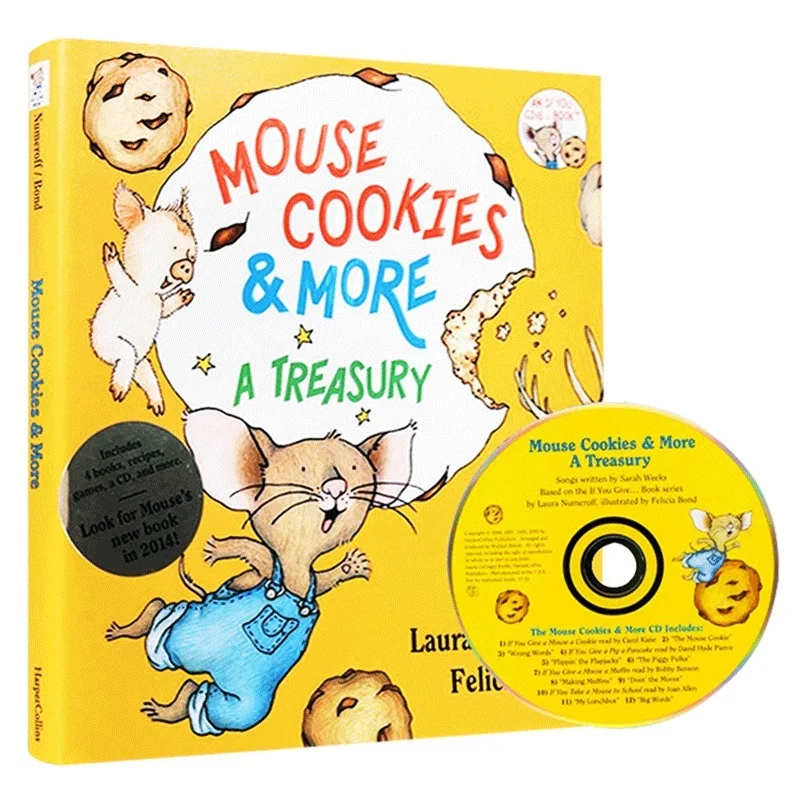 Mouse Cookies and More,If you give a mouse a cookie muffin pancake Children's aged 4 5 6 7 English picture books 9780061137631