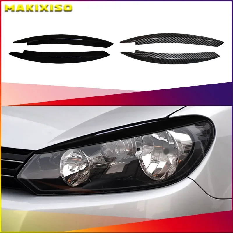 

Для Volkswagen VW Golf 6 MK6 VI GTI GTR GTD 2008-2013: накладки-реснички на фары, декоративные наклейки, аксессуары