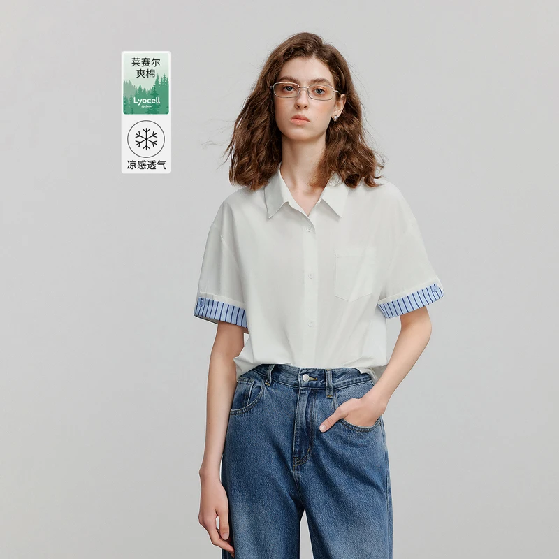 

TOYOUTH Women Blouse Shirt 2025 Summer Short Sleeve Fashion Tops 8522034