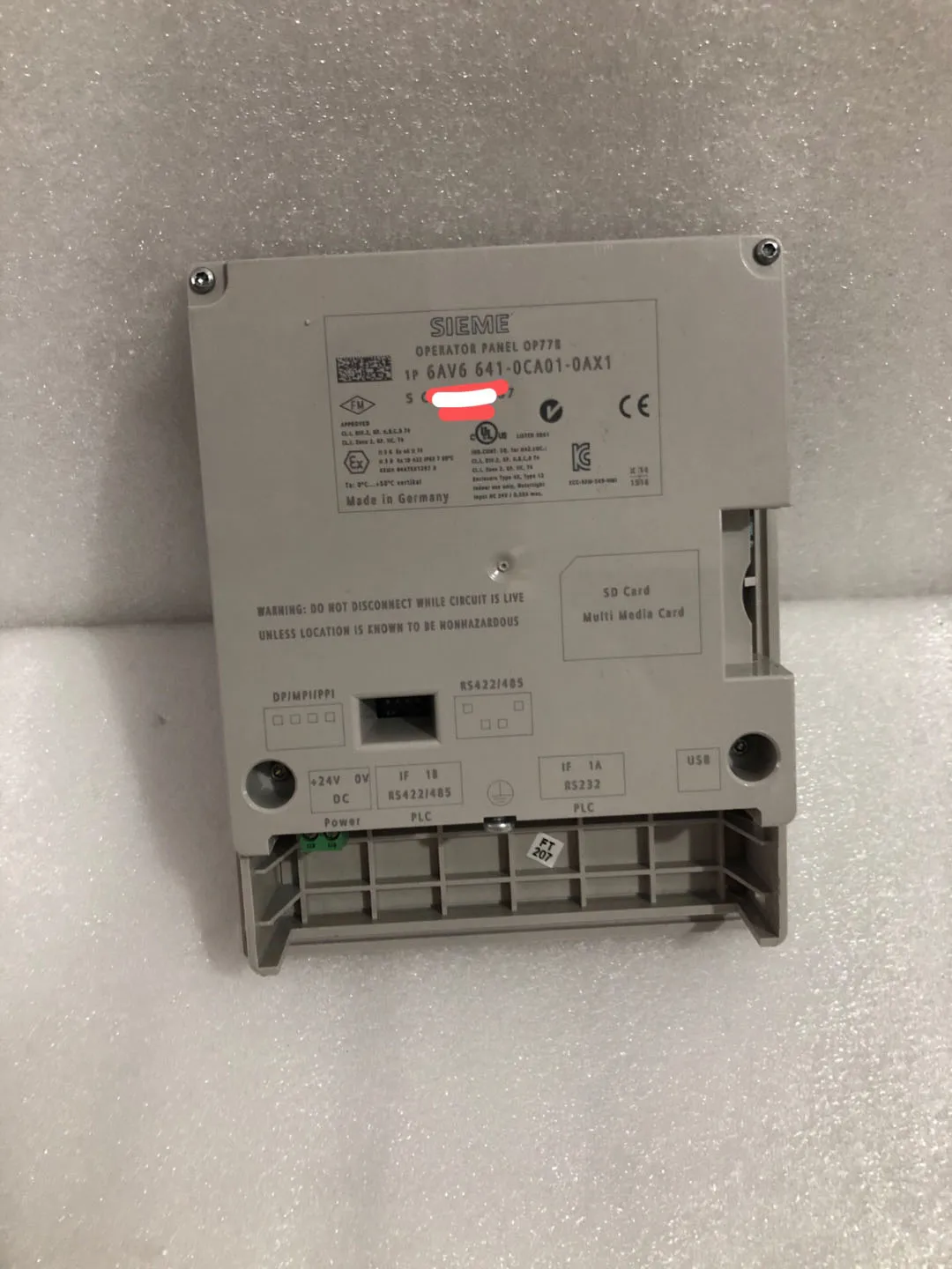 6AV6641-0CA01-0AX1 Panel HMI para Siemens 6AV6 641-0CA01-0AX1