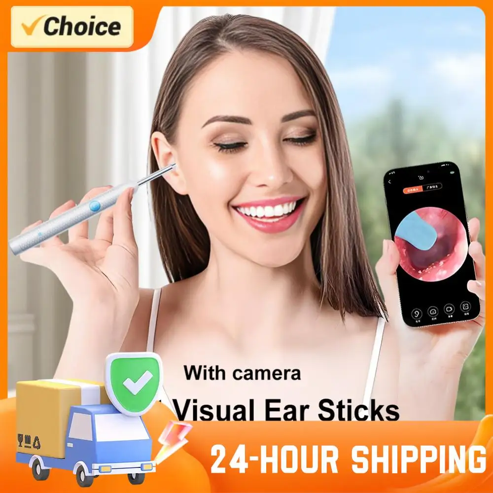 New Visual Ear Wax Cleaner Camera Safe Earwax Removal Endoscope with Camera Ear Cleaning Tools Ear Care Rechargeable Ear Clean