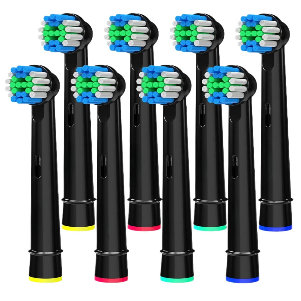 8 Pcs Black Replacement Brush Heads For Oral B D12 D16 D100 Toothbrush Heads Advance Power Pro Health Electric Toothbrush Heads