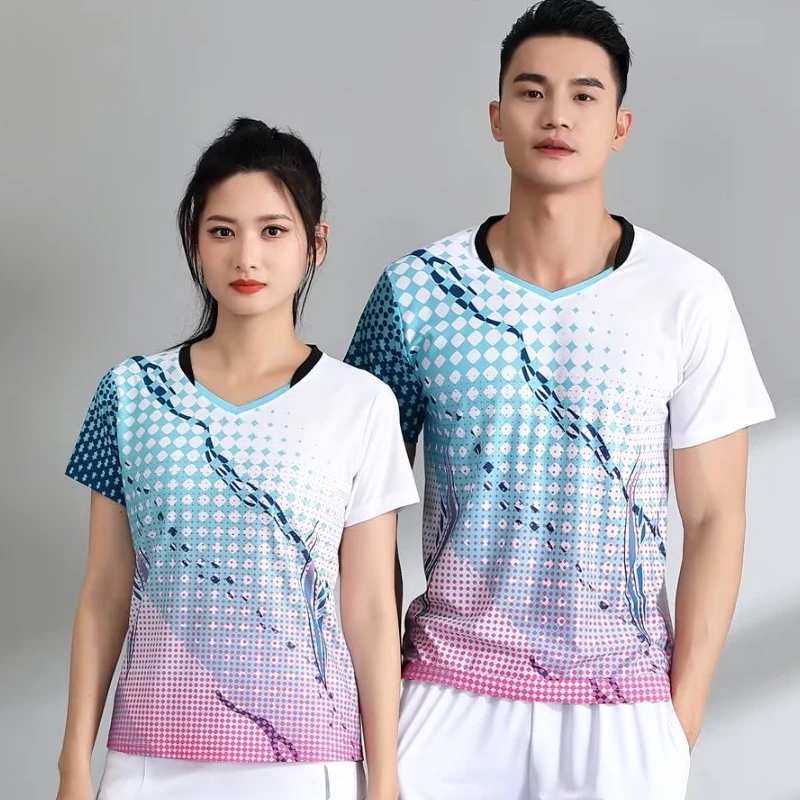 

Men/Women Table Tennis Ping Pong Badminton T-Shirt Training Exercise Sport Clothing Breathable Quick-dry Fabric High Quality