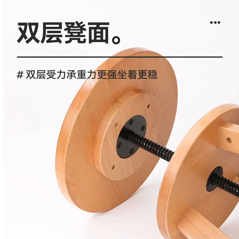 Beech painting stool rotatable lifting folding painting chair wood solid wood sketch oil painting stool tripod art stool