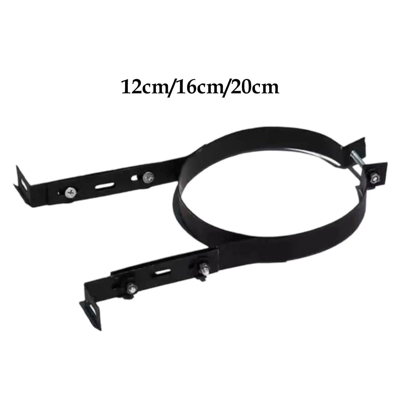 Chimney Pipe Holder Bracket Accessory Heat Resistant Adjustable Vent Wall Strap Pipe Clamp Portable Fireplace Flue Liner Clamp
