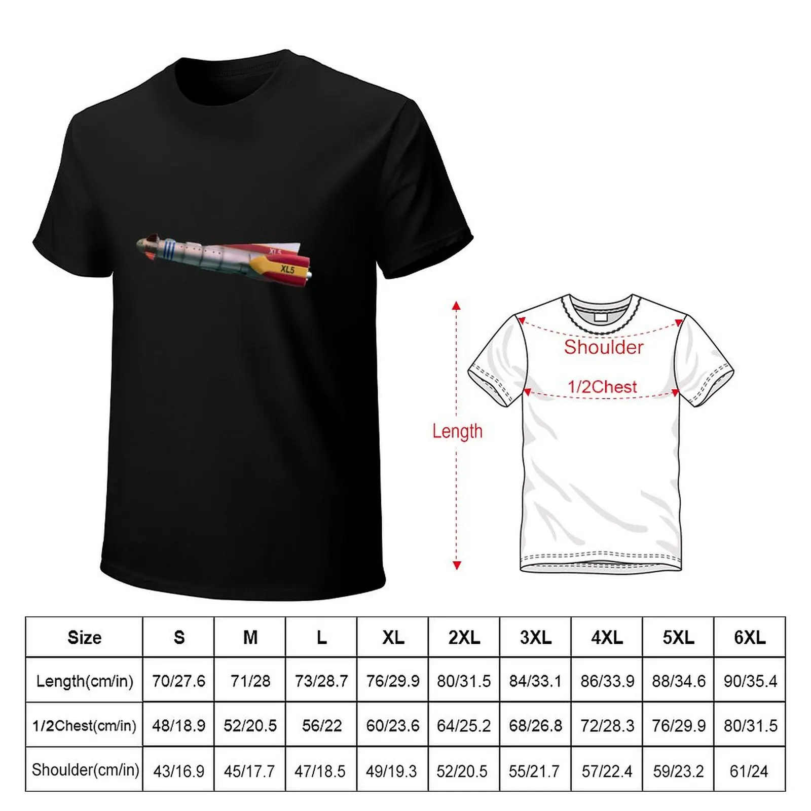Fireball XL5 in colour T-Shirt t shirt man luxury T-Shirt
