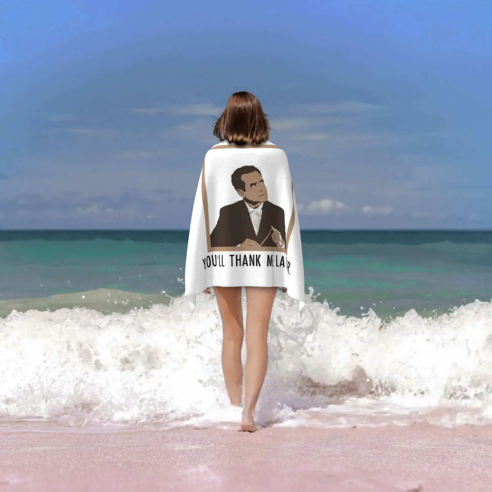 منشفة الشاطئ الراهب منشفة سريعة الجفاف عالية الجودة الراهب أنت شكرًا لي بعدًا أدران الراهب المخبر برنامج تلفزيوني الراهب التلفزيوني