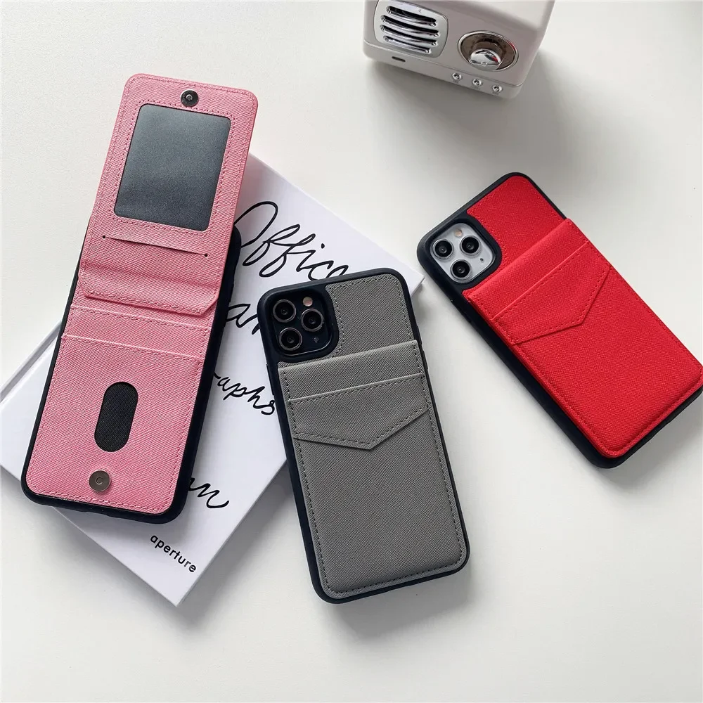 Luxury brand Card package leather ip 16pro 15pro 14pro 16promax 15plus Phone Case For iPhone 13 13promax 13pro 12ProMax 11 Cover