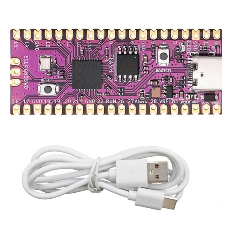 RP2040 Dual-Core Cortex-M0+ 16MB Flash For Raspberry Pi Pico Picoboot Development Board TYPE-C Cable For NGC