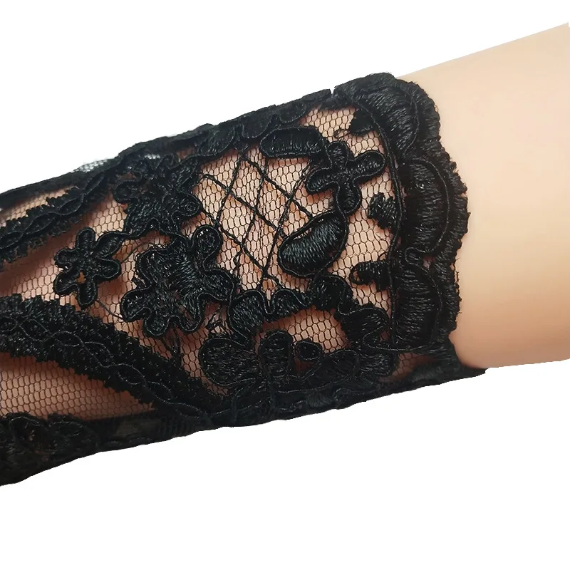 Women's Wedding Fingerless Gloves Lace High Quality Wedding Gloves Mittens Accessory Girl Party Sexy Drawstring Gloves Guante image 5