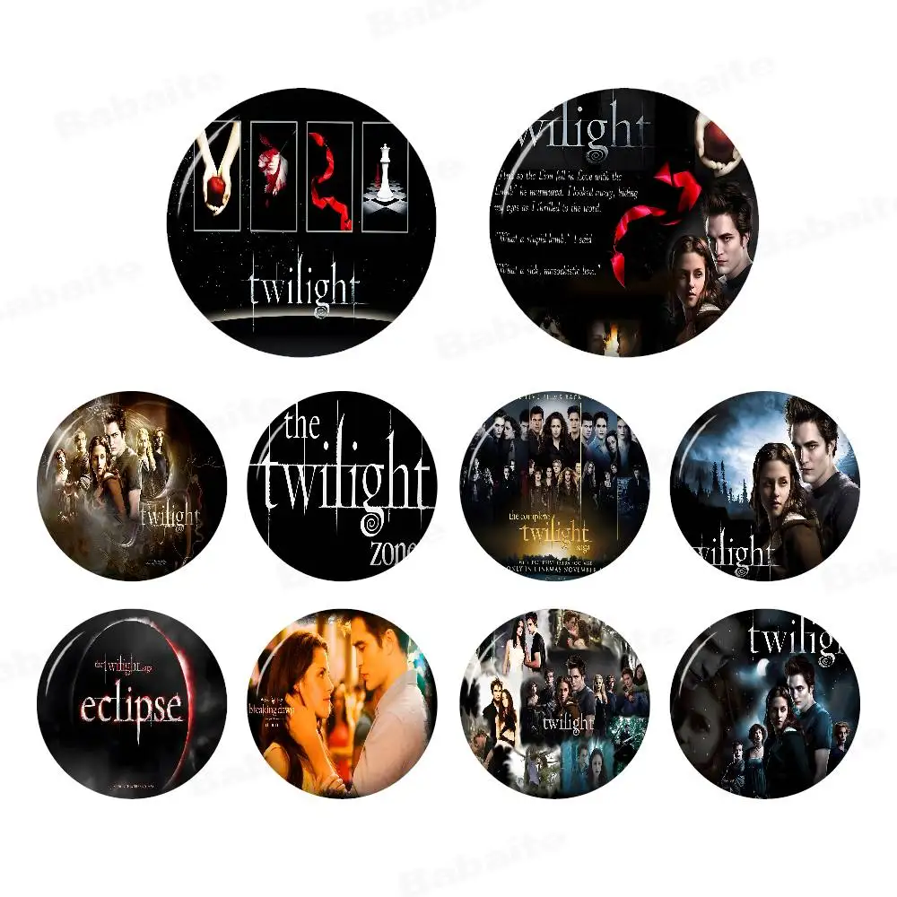Film TV Movie Twilight 58mm Handmade Brooch Cartoon Cosplay Badge on Backpack Jewelry Accessories Gifts