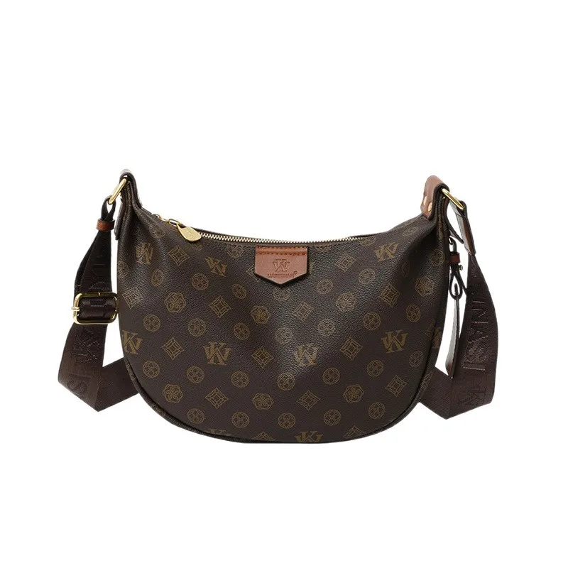 กระเป๋าโท้ททรงพระจันทร์เสี้ยว 2025, กระเป๋าทรงเกี๊ยวสุดหรูสำหรับผู้หญิง, กระเป๋าสะพายไหล่ทรงครอสบอดี้ขนาดใหญ่, กระเป๋าแบบมินิมอลใช้ได้ทั้งกลางวันและกลางคืน, กระเป๋าสะพายแบบมีเท็กซ์เจอร์