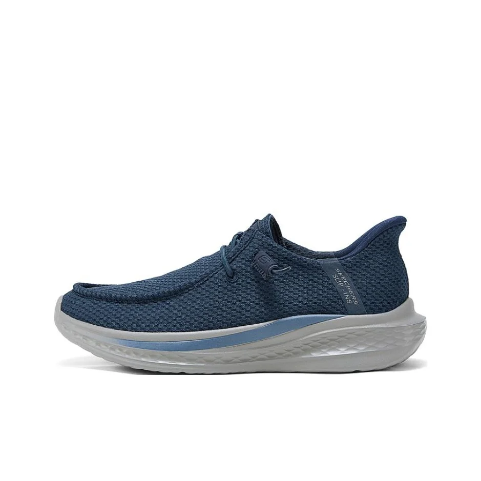 Skechers SLADE Low top Casual Shoes Men's Marine Blue 210965-NVY