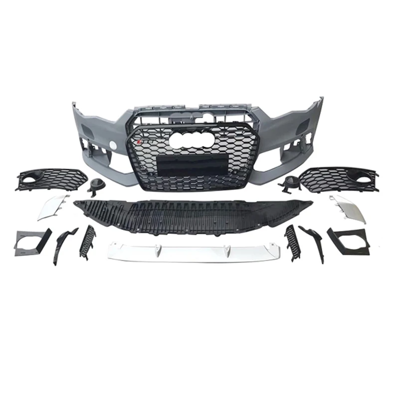 C7 A6 S6 TO RS6 car Bodykit Fit for Audi A6 S6 C7 2012-2015 replacement TO RS6 style front bumper and grill RS Bodykit