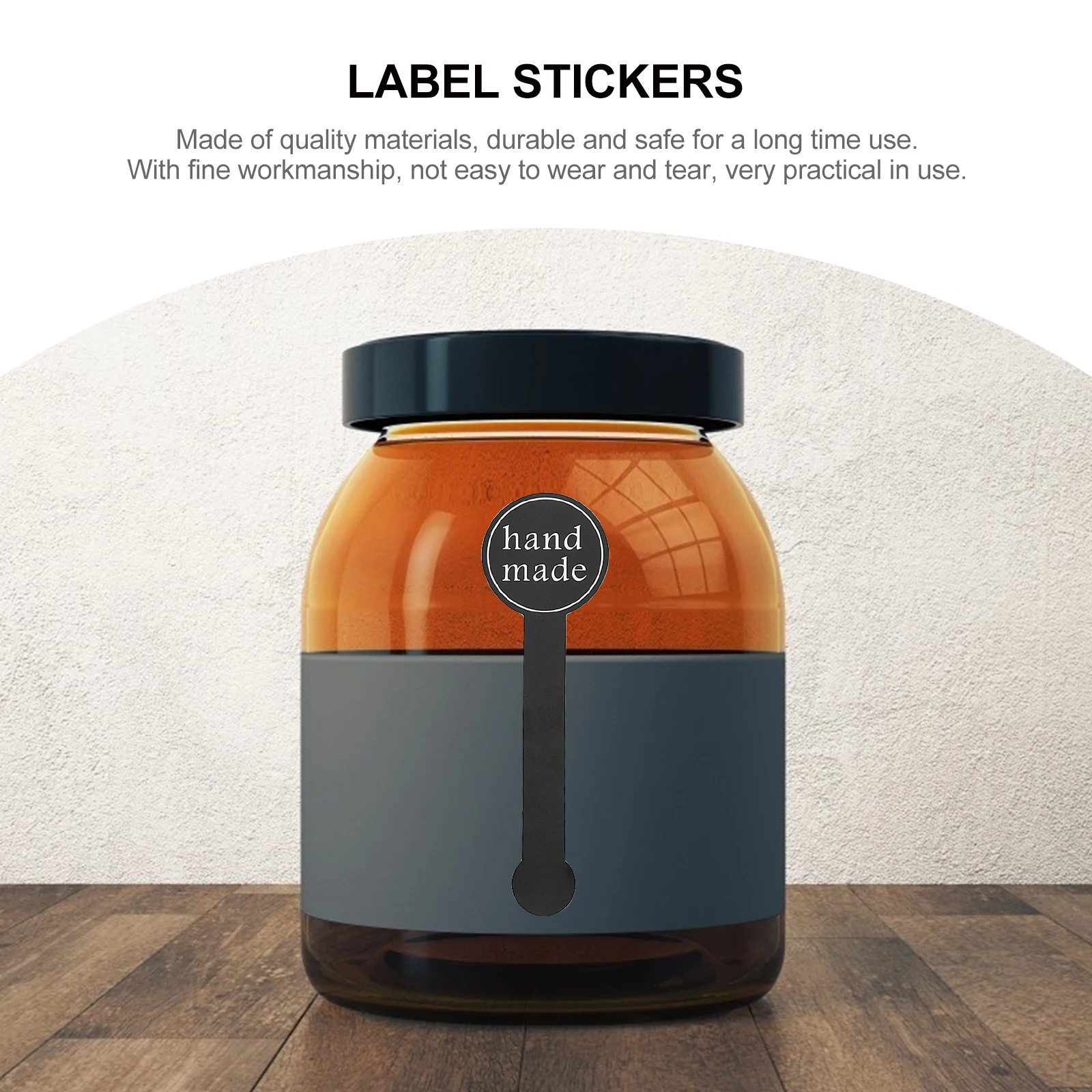 

200 Pcs Self-adhesive Label Canning Jar Labels Sealing Sticker Jars for Crafts Manual Stickers