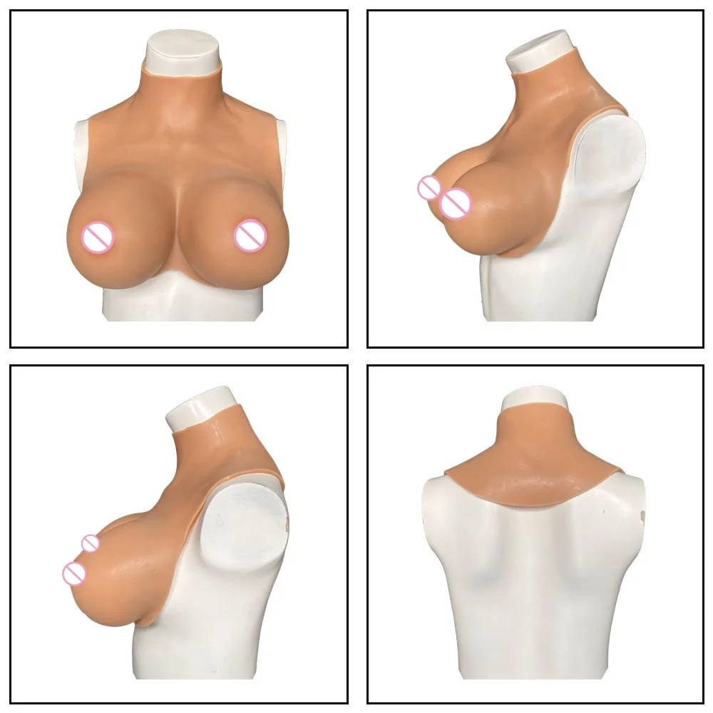 

DEG Cup Realistic Silicone Breast Forms Bodysuit Simulation Fake Boobs For Shemale Dragqueen Crossdresser Cosplay Transvestism