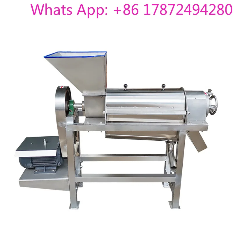 Large Vertical Fruit Vegetable Press Industrial Spiral Juicer 500-1000KG/H Orange Juicing Machine