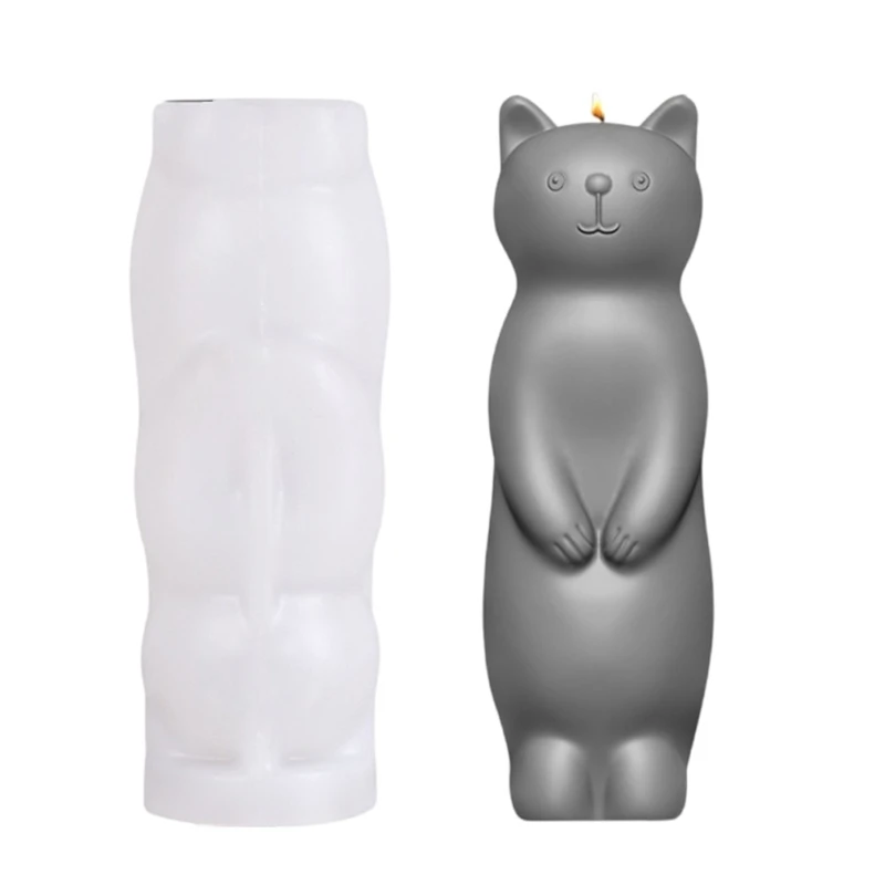 Lucky Cats Figurine Silicone Molds for Candle Home Decoration, Animal Plaster Silicone Molds Epoxy Resin Silicone Dropship