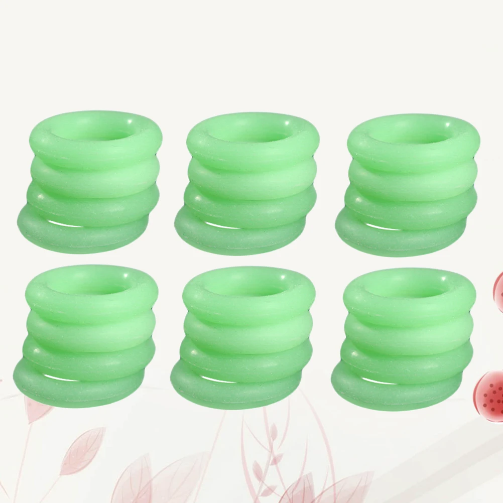 

40 PCS Camping Accessories Silicone Ring Tent Stake Pegs Green