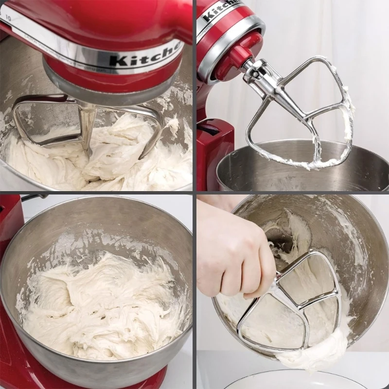 K45SS Tilt-Stand Mixer Attachments Kitchen Paddle Baking Pasta Dough Flat Beater