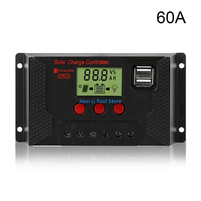 Y08D شحن الطاقة الشمسية وحدة تحكم الطاقة الشمسية البطارية منظم ذكي مع منفذ USB