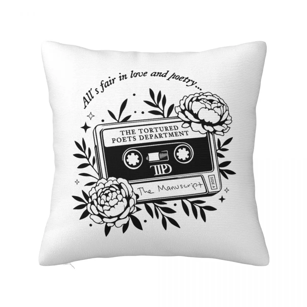 The Tortured Poets Department Pillow Case Music TTPD Cushion Covers Creative Polyester Decorative Pillowcase for Home 40x40cm