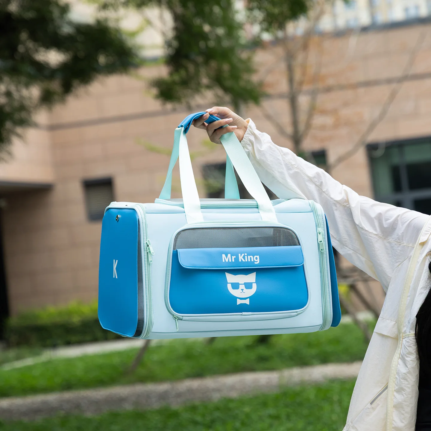 Transportín portátil transpirable para gatos: bolsa de viaje ligera - imagen 5