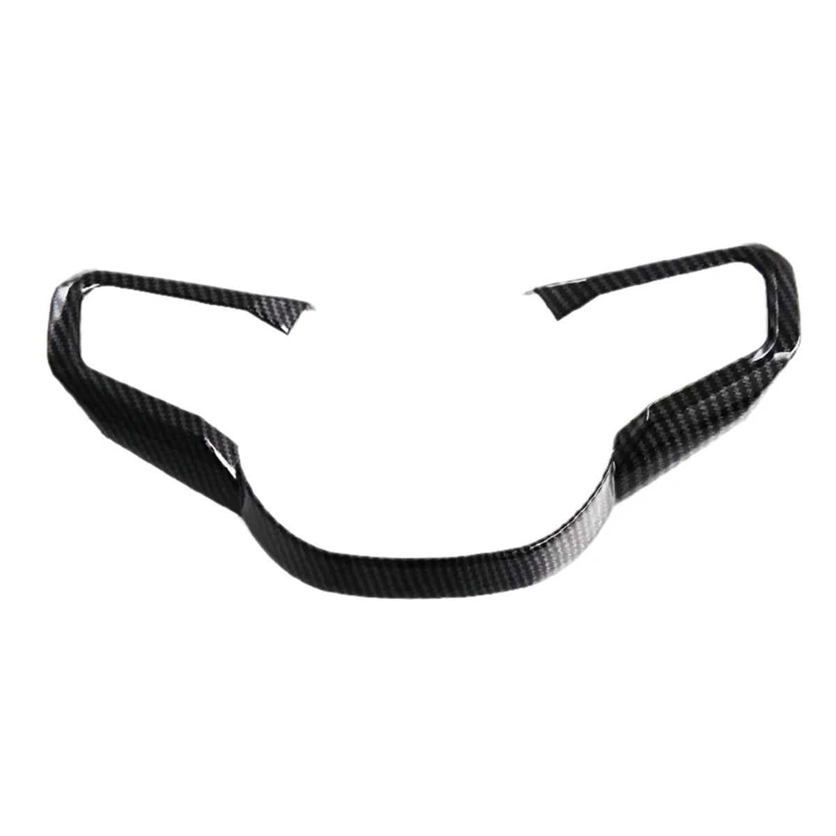 For BMW 5 Series G60 2024 Car Steering Wheel Cover Trim Decoration Interior Accessories ABS Carbon Fiber