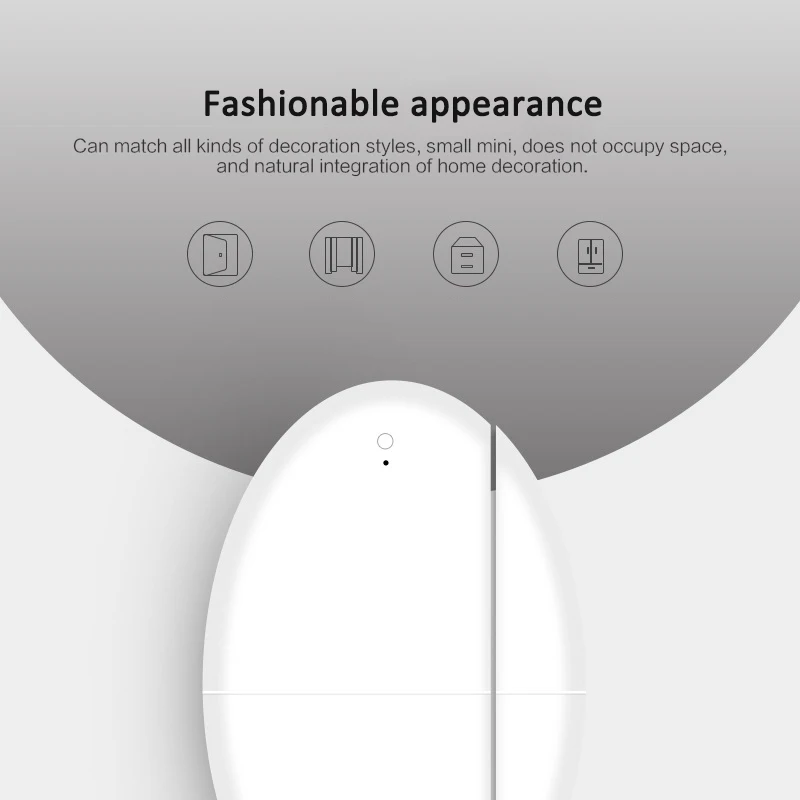 Tuya ZigBee Smart Door Sensor Door Window Open Closed Detector Independent Magnetic Sensor Security Protection via Smart Life