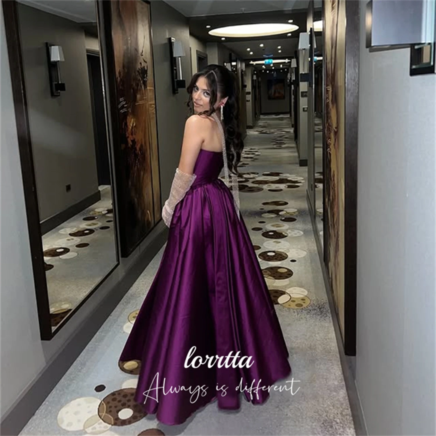 

Lorrtta Customized Prom Dress Sharon Happy Evening Dresses Special Occasion Dress Purple Wedding Guest Dresses Party Dresses